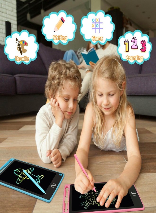 Electight 4-Pack LCD Writing Tablet for Kids 8.5 Inch, Colorful Doodle Board Drawing Pad Set, Erasable Electronic Educational Toys for Girls Boys Ages 3-8, Travel-Friendly with Lock Function & Stylus Pens - Image 2